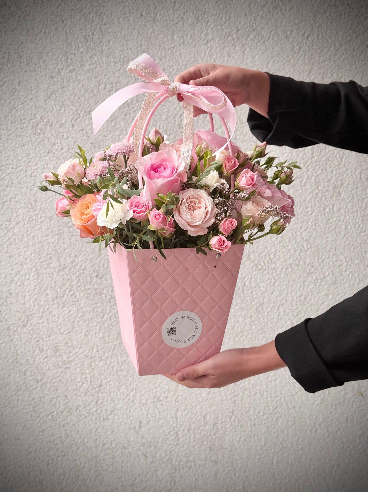 Lillekott premium lilledega | Роскошная цветочная коробка | Luxury flower bag with premium flowers