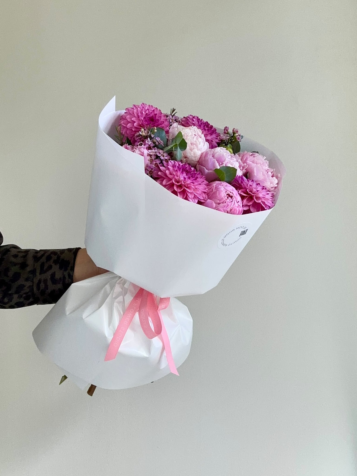 "Peony and dahlias are a match made in heaven" Grand Bouquet