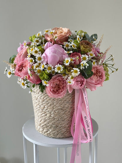 Summer Mix in a Flower Basket