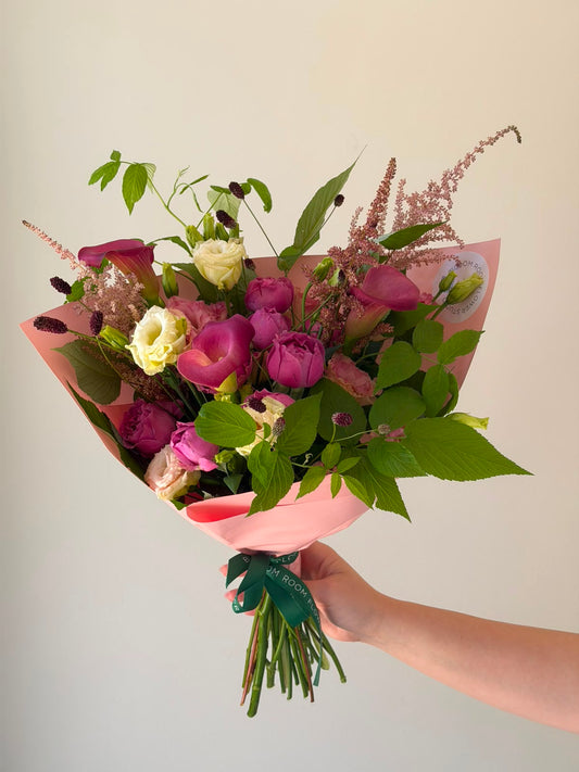 "Pink melody” Art Bouquet – BloomRoom.ee, fresh flowers in Tallinn