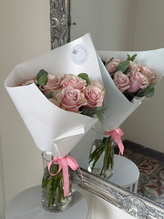9 pink “Mondial” Roses – BloomRoom.ee, fresh flowers in Tallinn