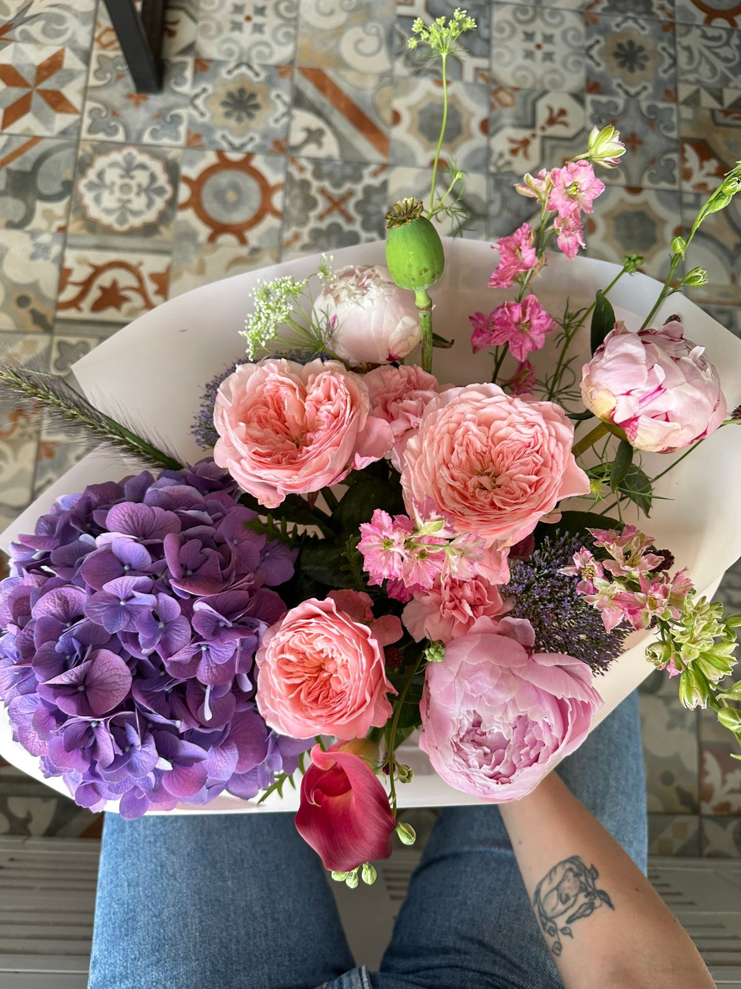 "a`la Eton Mess" Maxi Bouquet