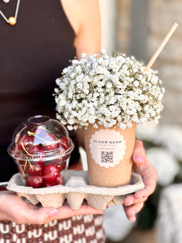 Gypsophilia  cocktail +Cherries