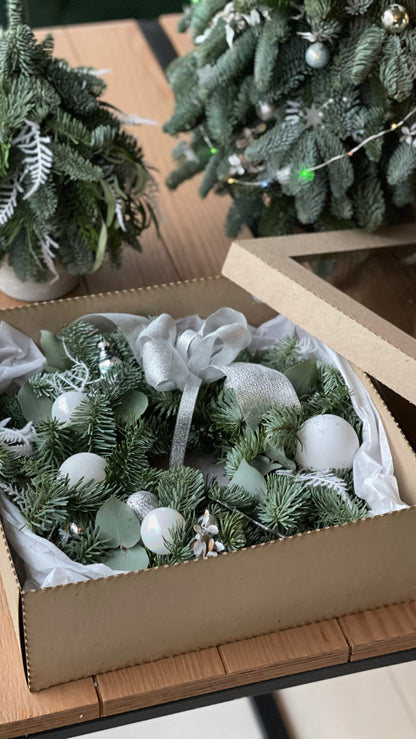 Jõulukäevõrk kaunis karbis | Рождественский венок в красивой коробке | Beautiful Christmas wreath in an elegant box