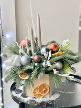 Load image into Gallery viewer, Christmas decor with candles
